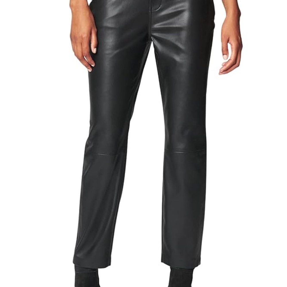 [BLANKNYC] Womens High Rise Vegan Leather Pant, Leggings black Size 24
